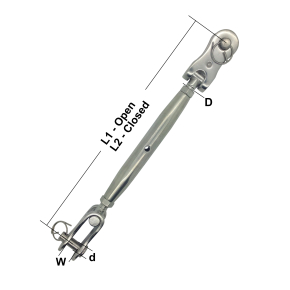 M12 Stainless Steel Rigging Screw – Toggle & Toggle