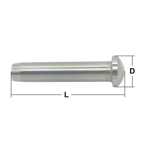 Stainless Steel Swage Dome Head Terminals