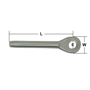 10mm Stainless Steel Swage Eye Terminal