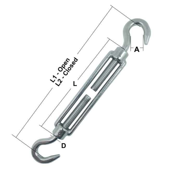 Stainless Steel Straining Screws – Hook & Hook