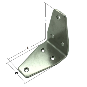 Stainless Steel Wide Angled Brackets