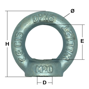 Zinc Plated Eye Nuts to DIN 582
