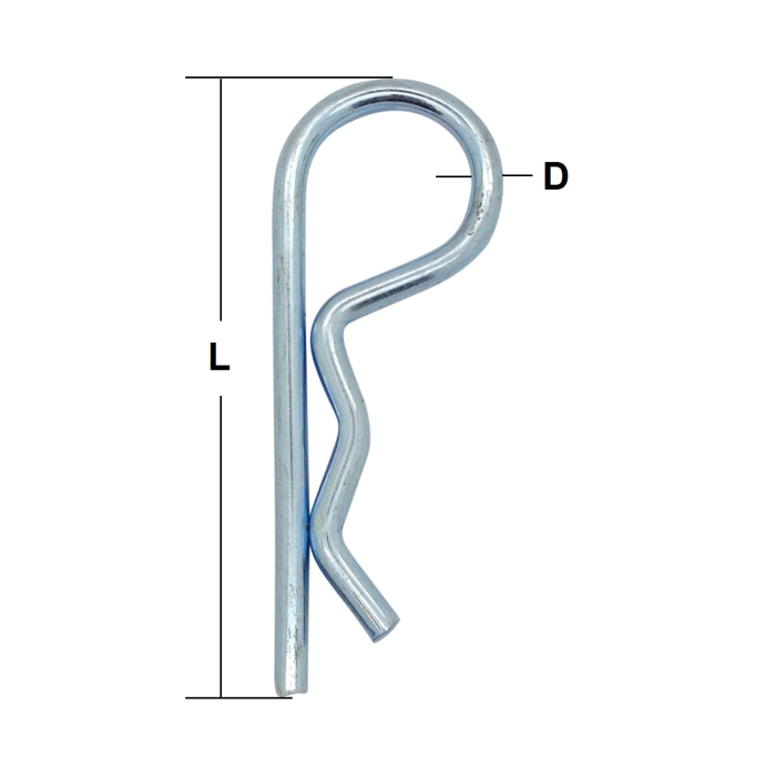 Zinc Plated ‘R’ Clips