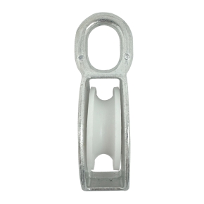 Zinc Plated Single Awning Pulleys with Nylon Wheel
