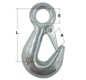 70mm Zinc Plated Safety Hook