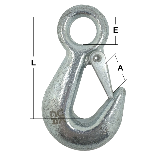 70mm Zinc Plated Safety Hook