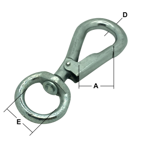 Zinc Plated Spring Hooks to Swivel
