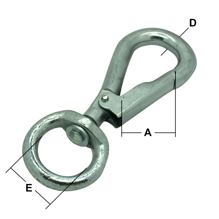 Zinc Plated Spring Hooks to Swivel
