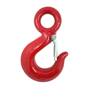 Red Painted Alloy Steel Eye Hooks with Safety Catch