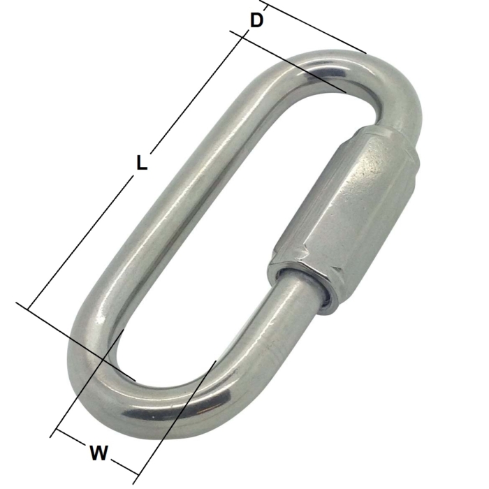 Stainless Steel Long Pattern Quick Links