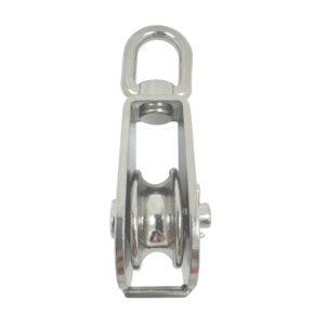 Stainless Steel Single Pulley Blocks with Swivel Eye