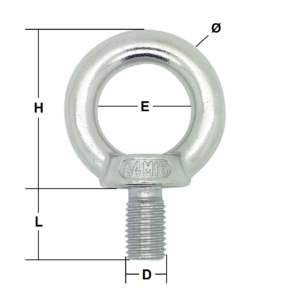 Stainless Steel Untested Eye Bolts – Generally to DIN 580